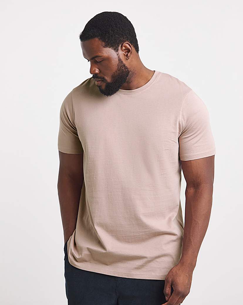 New In - Pure Cotton Crew Neck T-Shirt Long