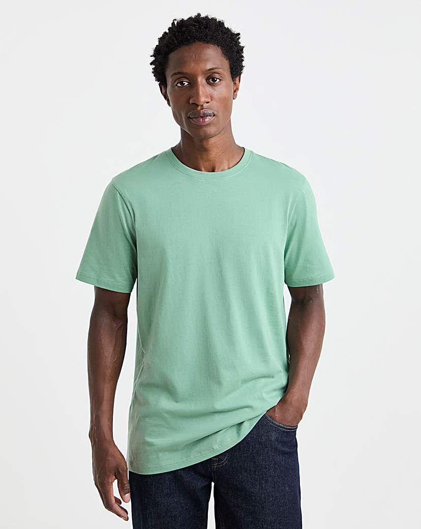 New In - Pure Cotton Crew Neck T-Shirt Long