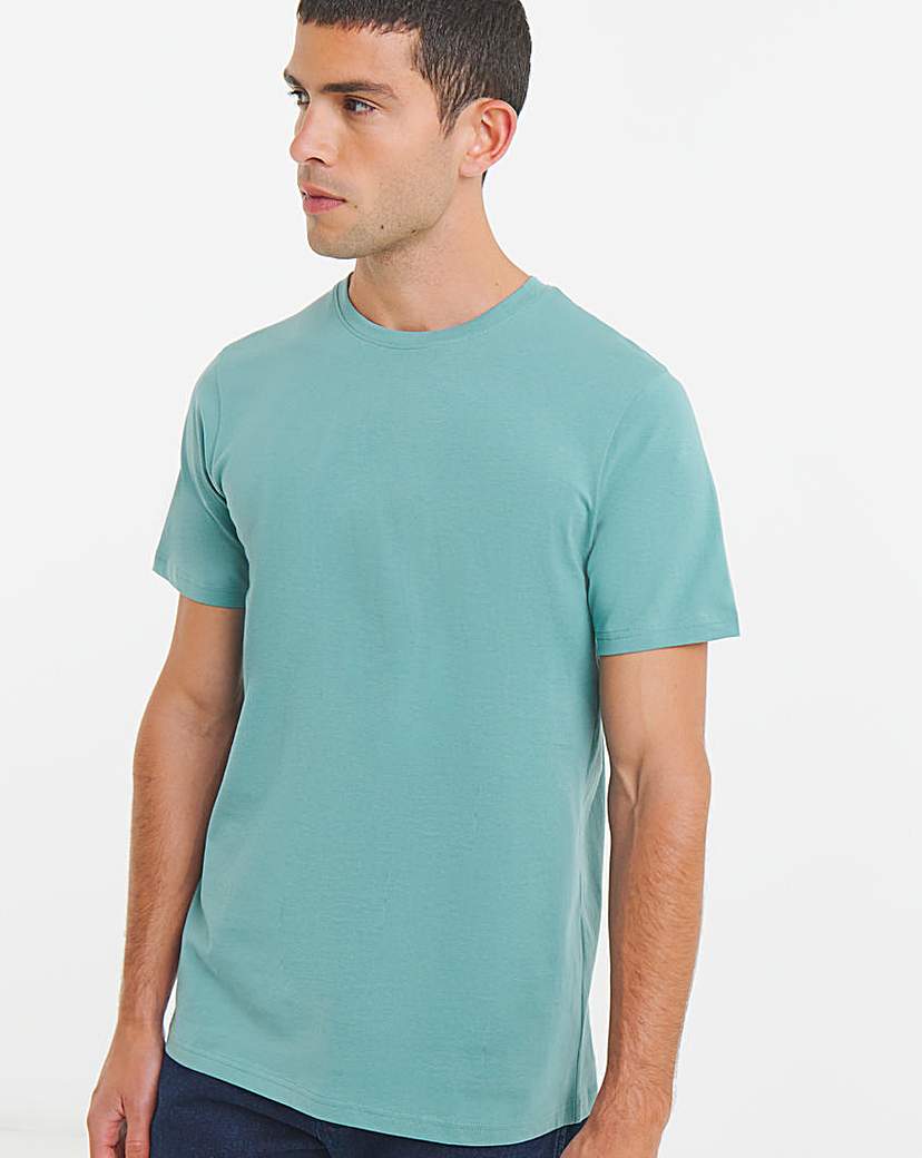 New In - Pure Cotton Crew Neck T-Shirt Long