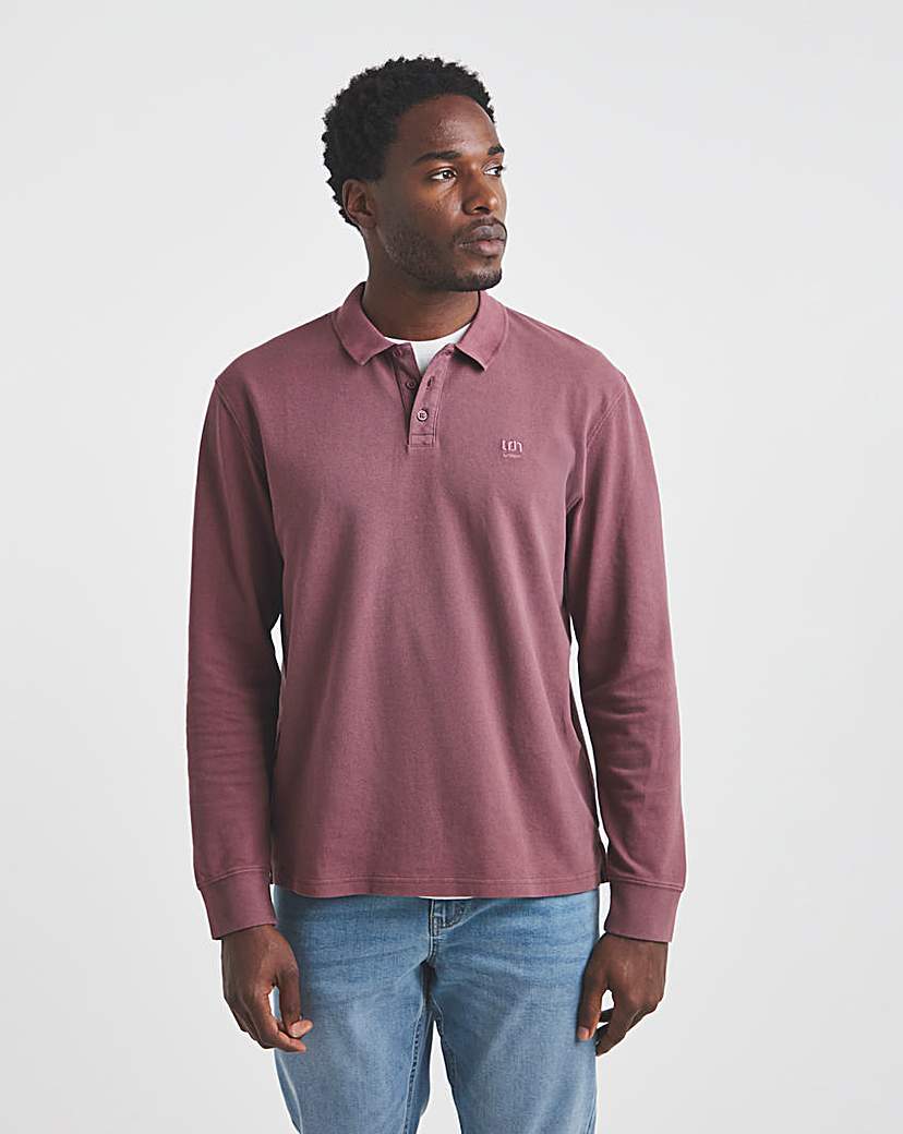 New In - Union Garment Dyed Long Sleeve Polo