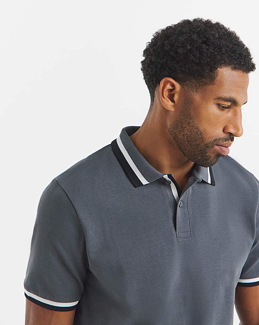 New In - Tipped Pique Polo Long