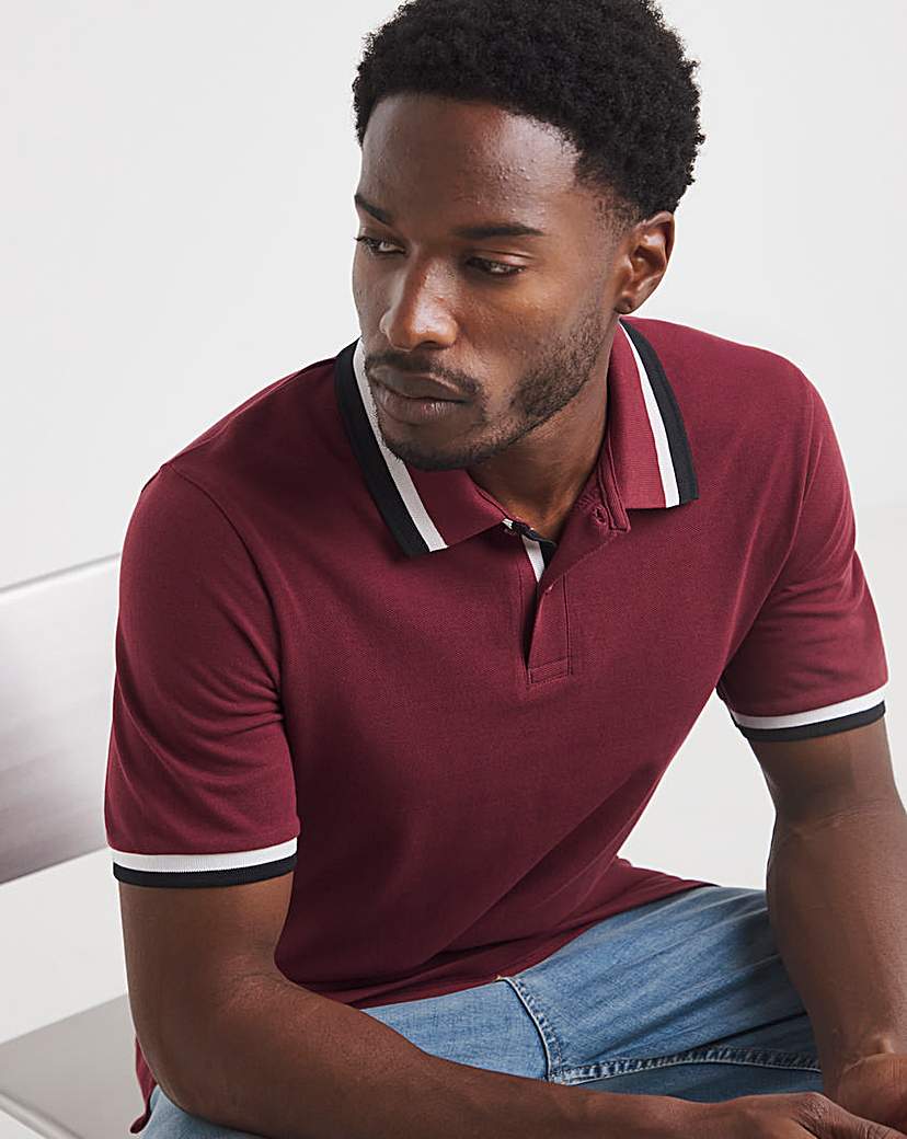 New In - Tipped Pique Polo Long