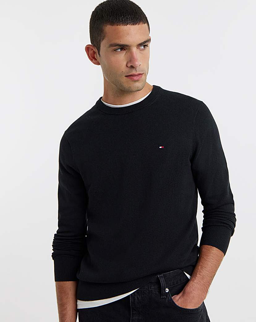 New In - Tommy Hilfiger Crew Neck Jumper - Black