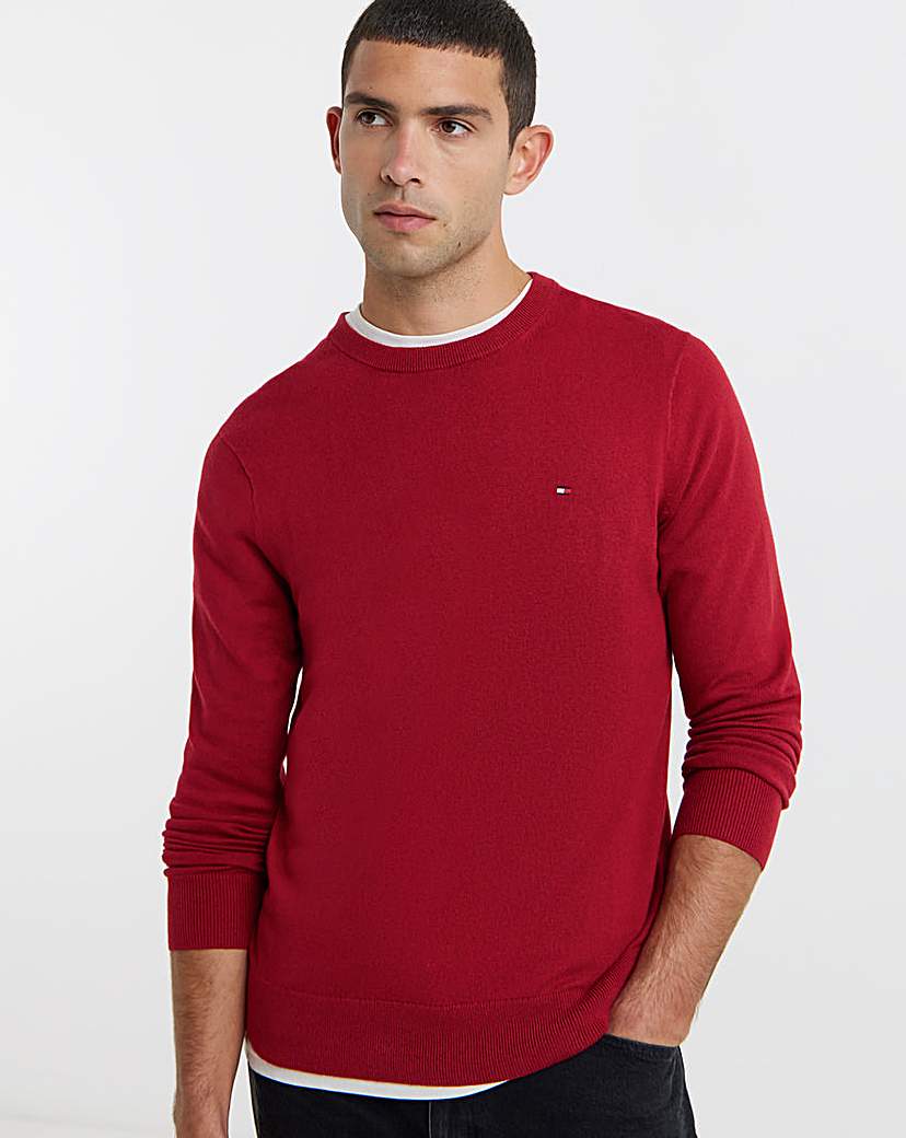 New In - Tommy Hilfiger Crew Neck Jumper - Red