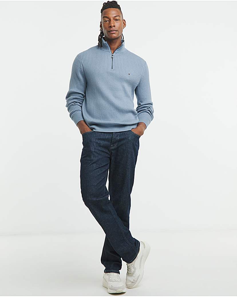 New In - Tommy Hilfiger 1/4 Zip Jumper - Blue