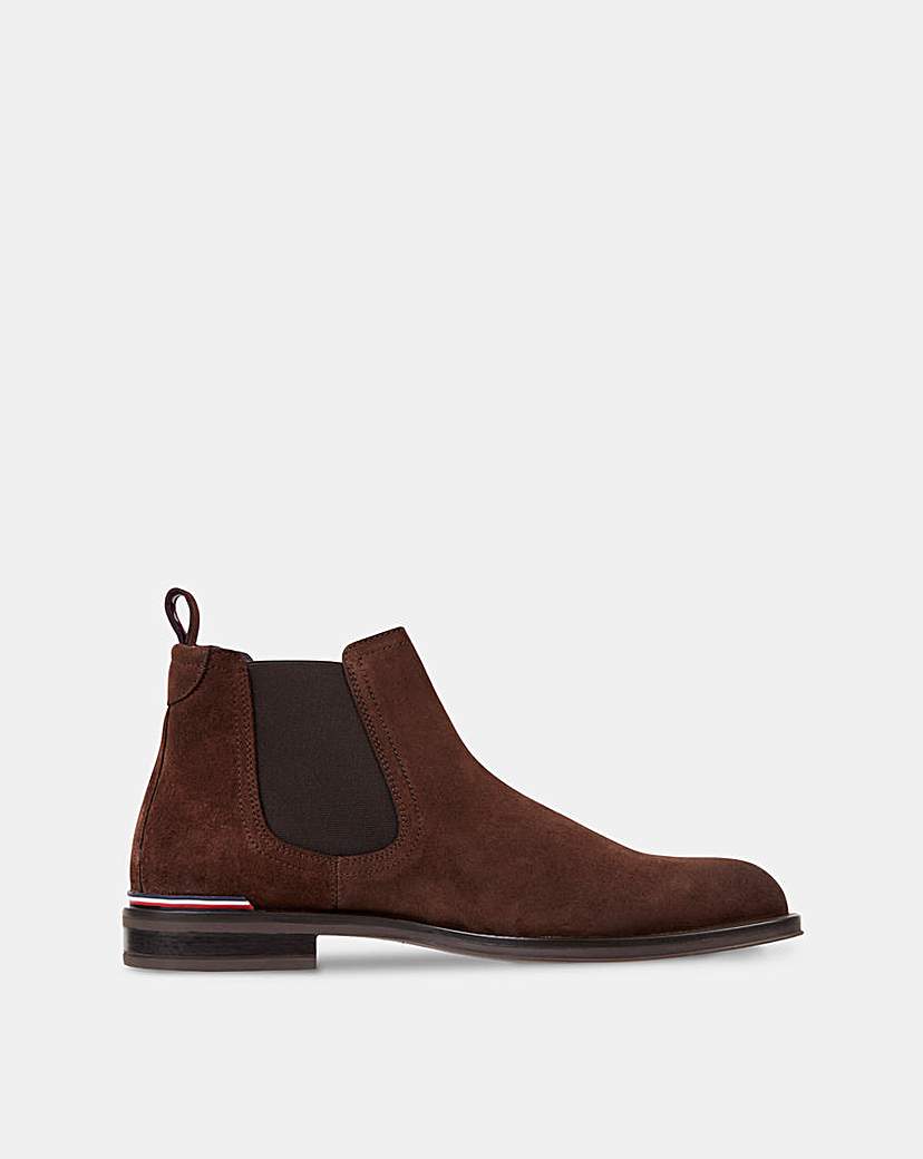 tommy hilfiger suede chelsea boot