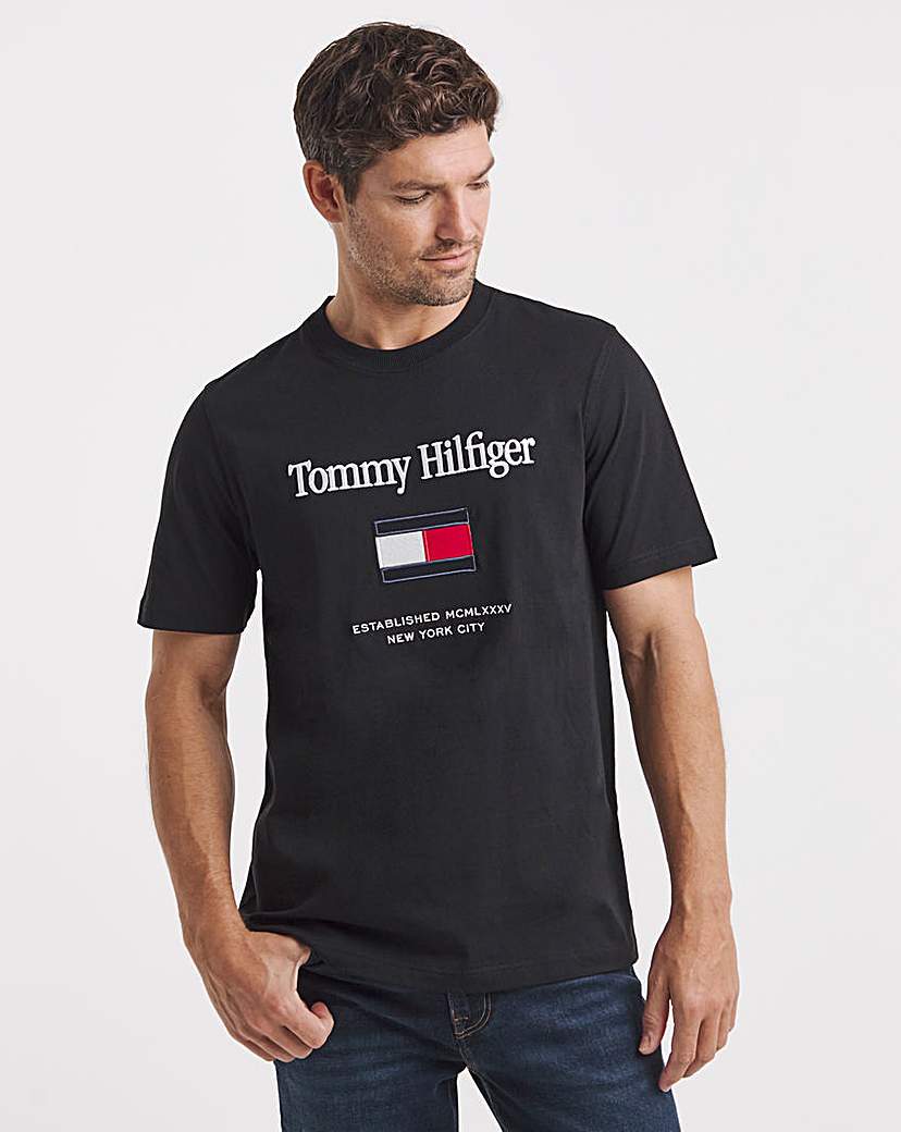 Tommy Hilfiger Men's T-Shirt - Black - M