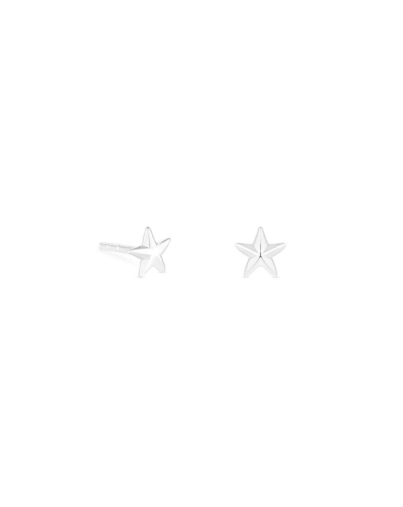 Simply Silver Star Stud Earrings