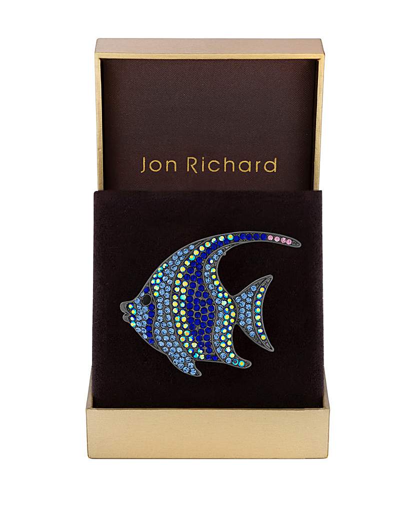 Jon Richard Fish Brooch - Gift Boxed