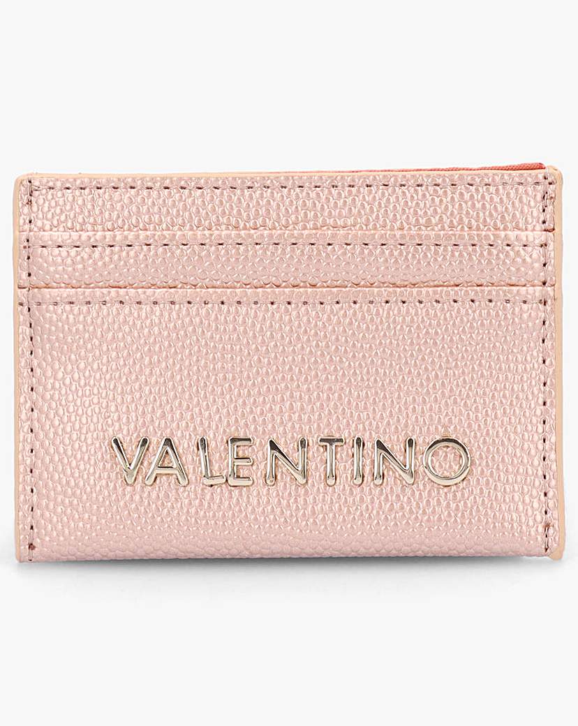 Valentino Bags Divina Pebbled Card Case