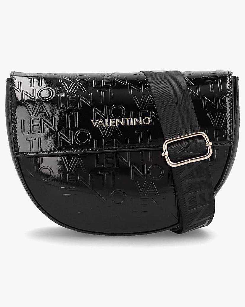 Valentino Bags Bigs Logo Black Satchel