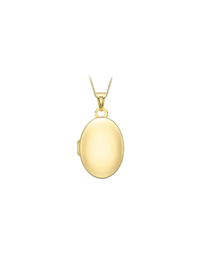 9ct Yellow Gold Polished Oval Locket