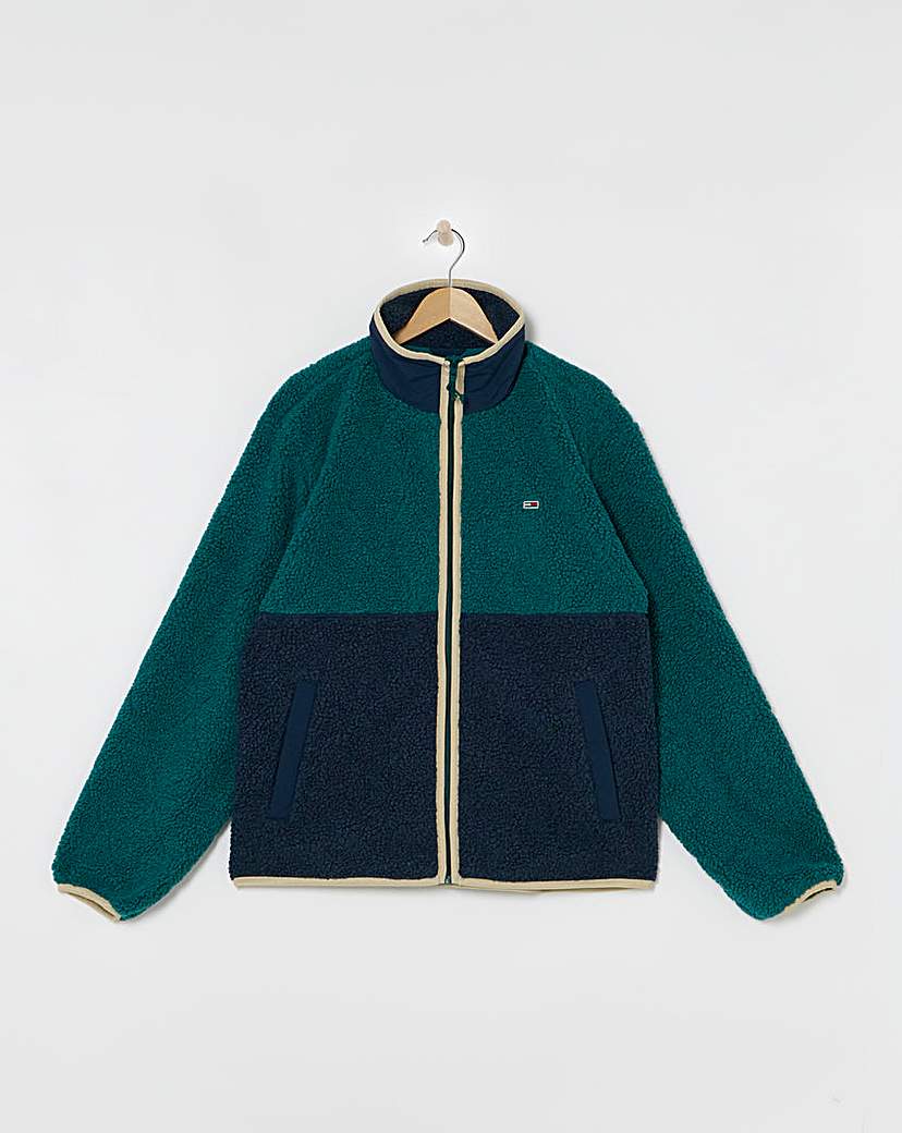 Tommy Jeans Navy Essential Teddy Jacket - 2XL