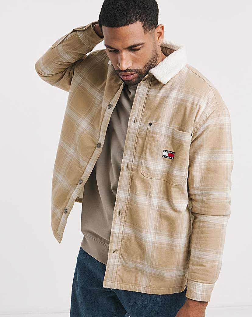 Tommy Jeans Check Teddy Mix Overshirt