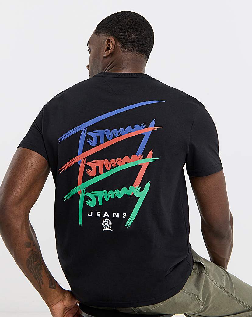New In - Tommy Jeans Back Print Signature T-Shirt