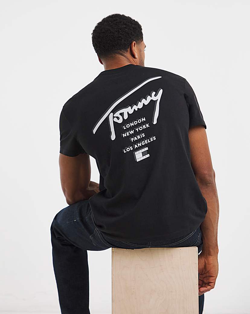 Tommy Jeans Men's T-Shirt - Black - 2XL