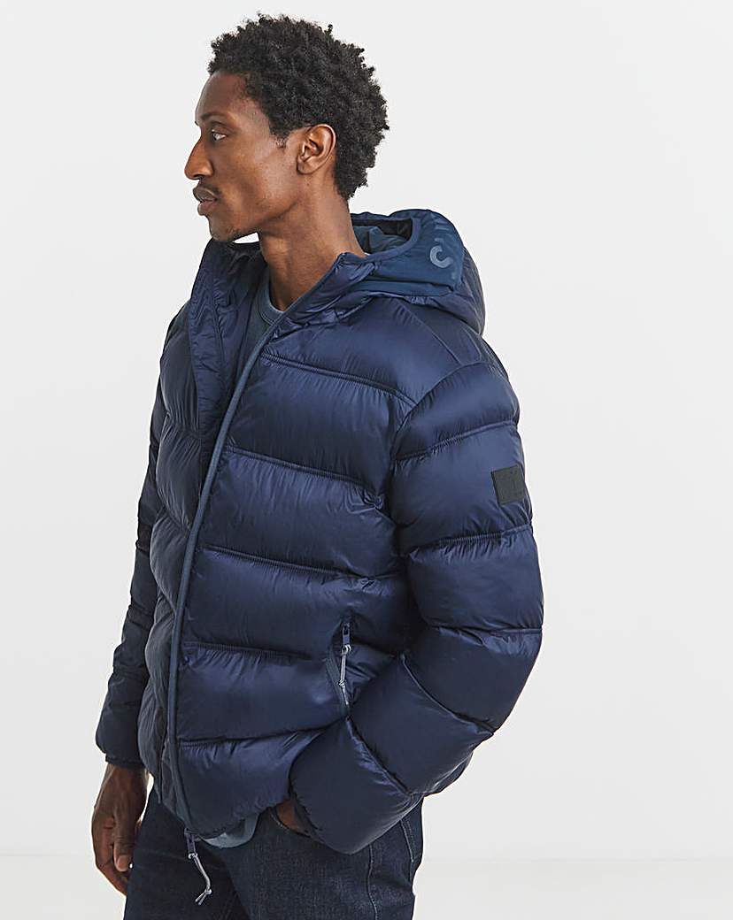 New In - Tommy Jeans Hooded Puffer - Navy