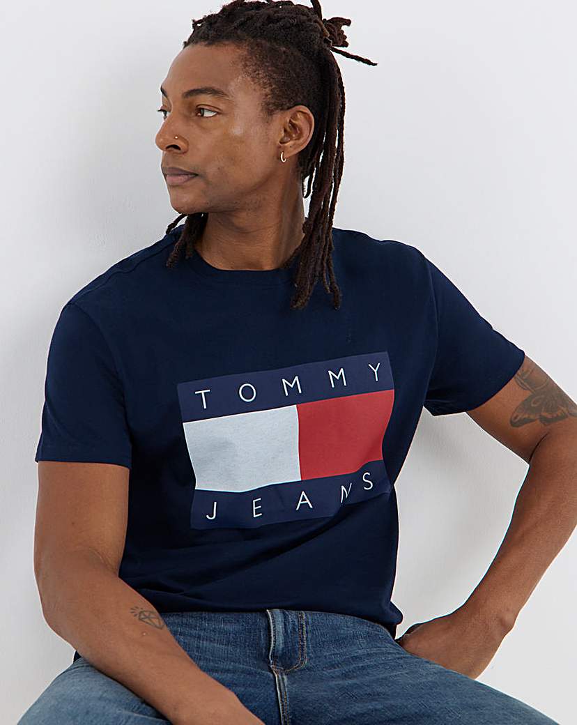 Tommy Jeans Men's T-Shirt - Navy - XL44-46