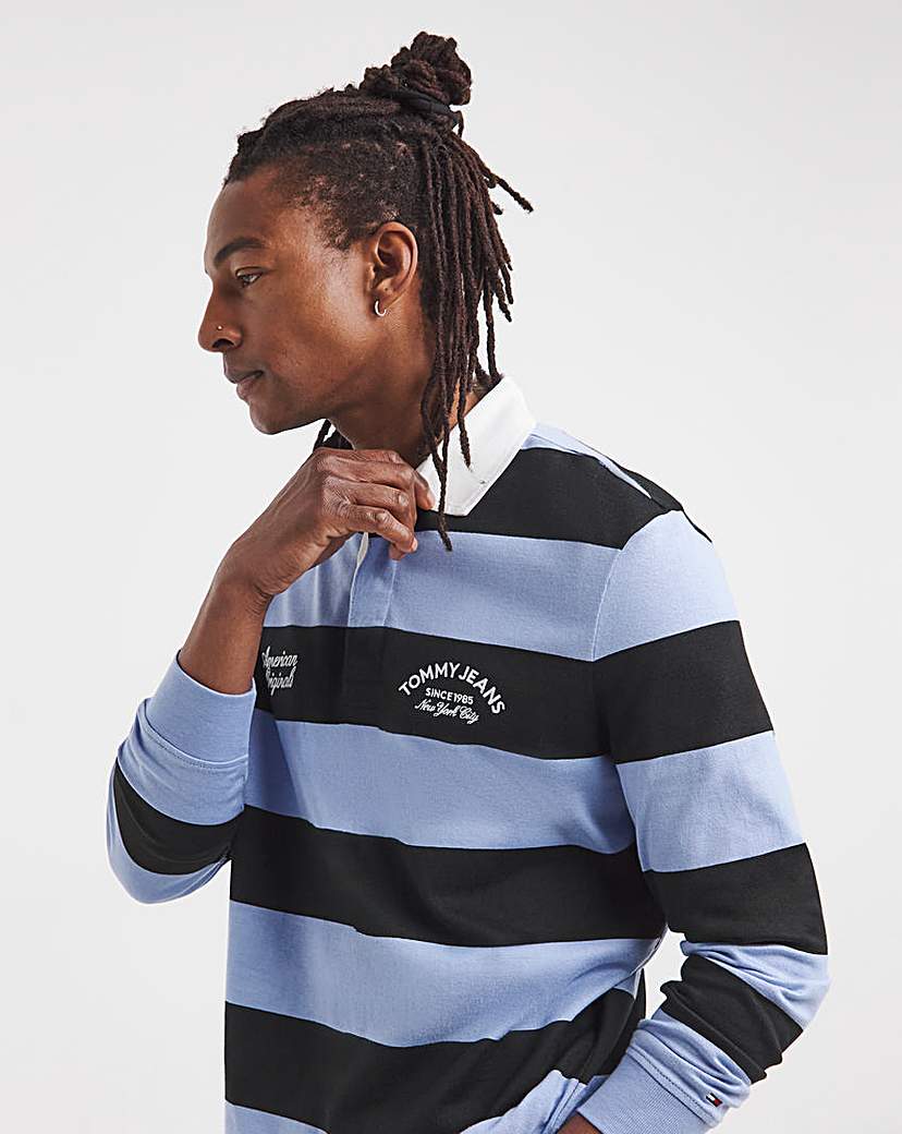 Tommy Jeans Men's Rugby Shirt M38-40 Navy
