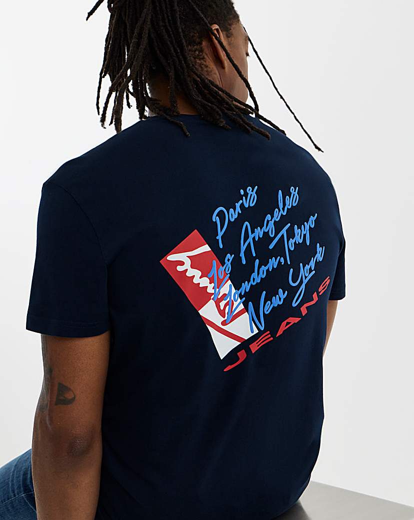 Tommy Jeans Men's T-Shirt - Navy - M38-40