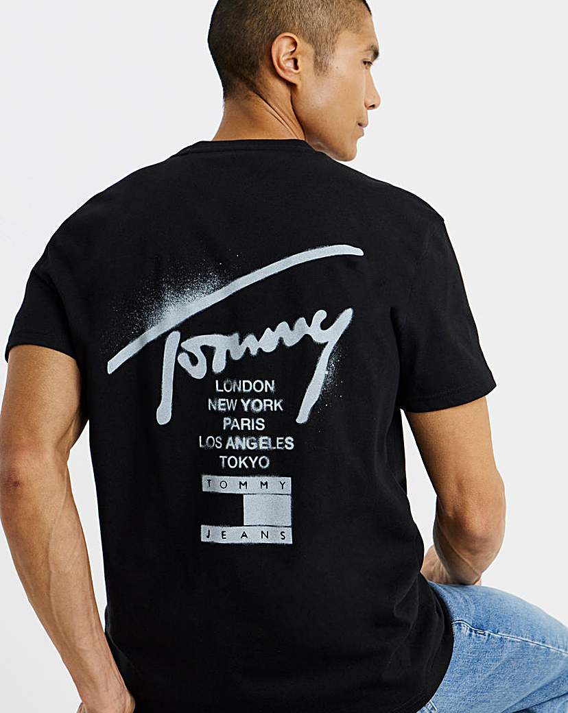 Tommy Jeans Men's T-Shirt - Black - 2XL