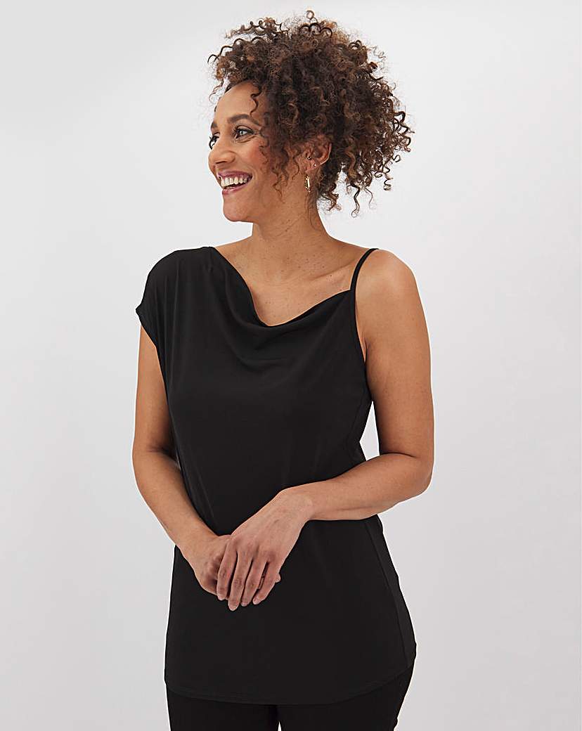 Image of Asymmetric Strappy Cami Top