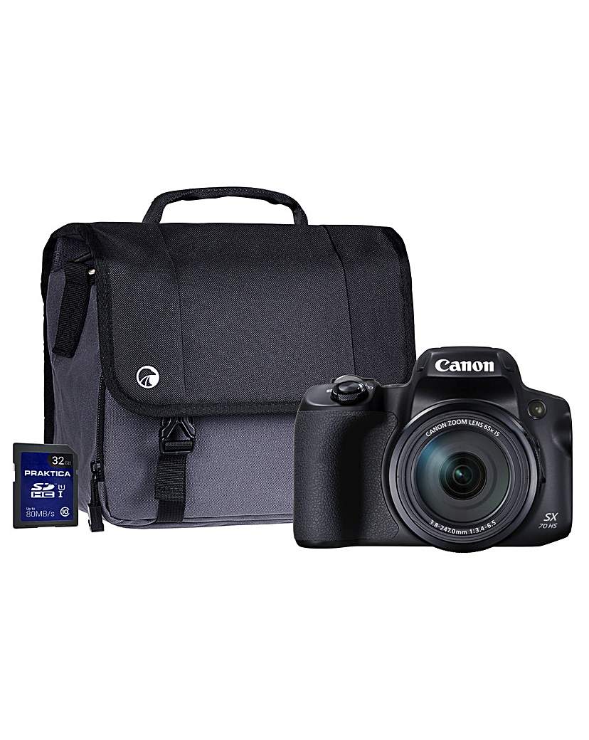 Canon PowerShot SX70 HS Black Camera Kit
