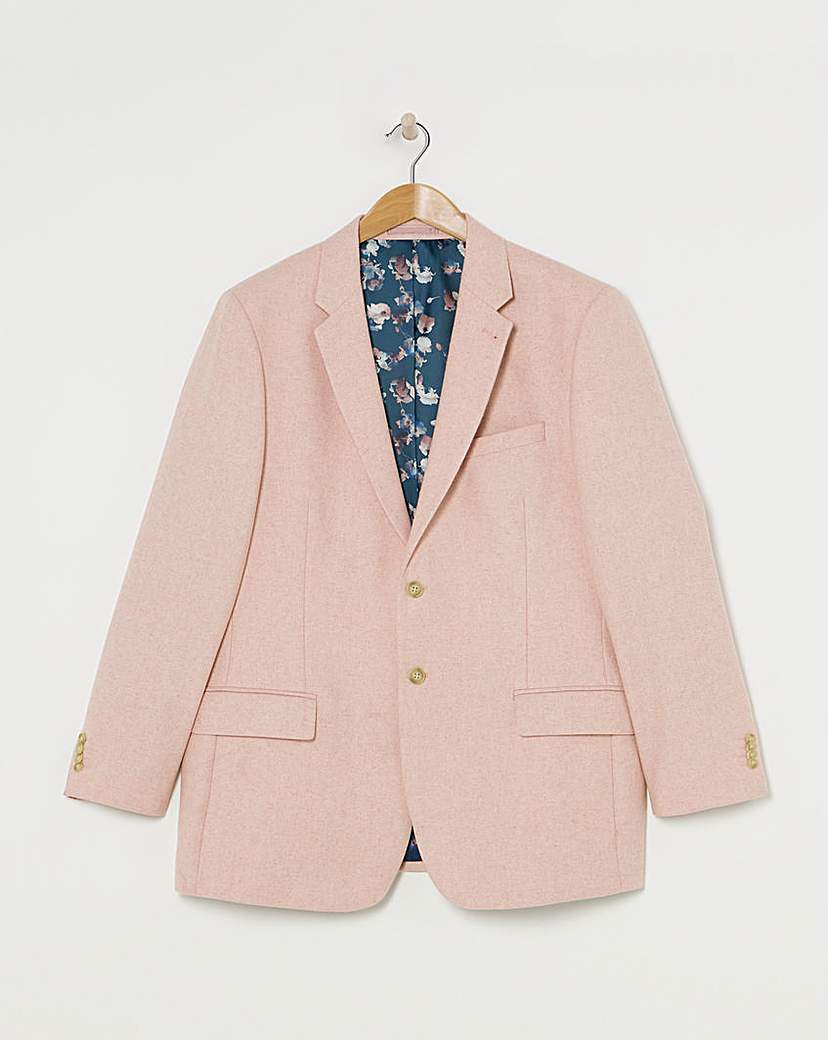 Wool Blend Suit Jacket