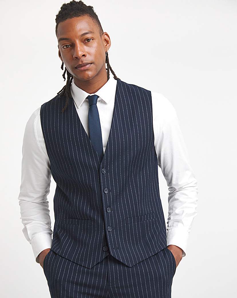 Pinstripe Suit Waistcoat