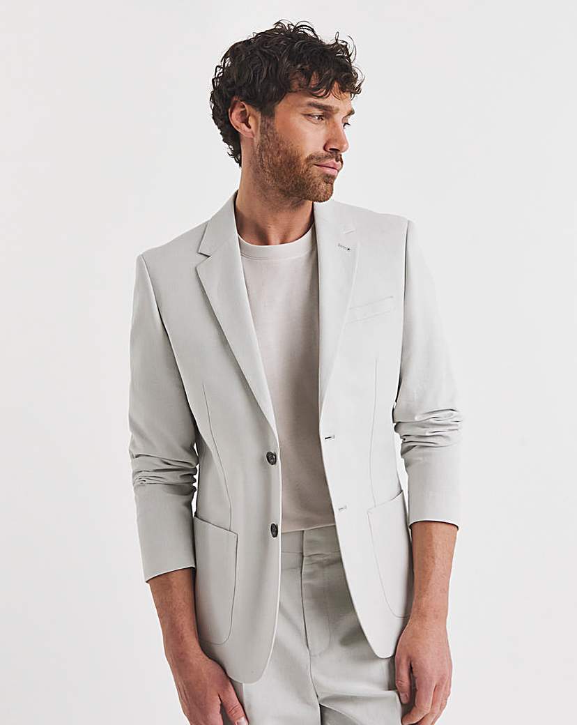 New In - Folio Tailored Linen Patch Pocket Blazer