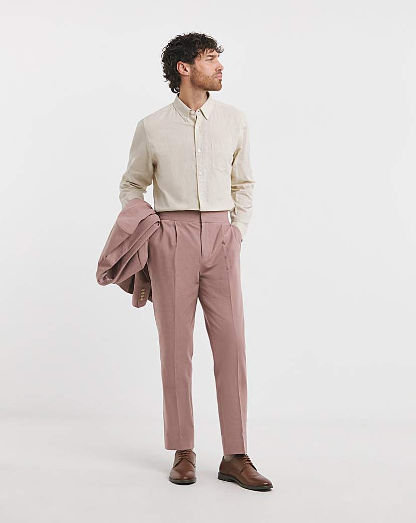 New In - Linen Blend Trouser