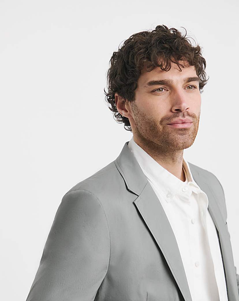 Lightweight Cotton Stretch Pocket Blazer