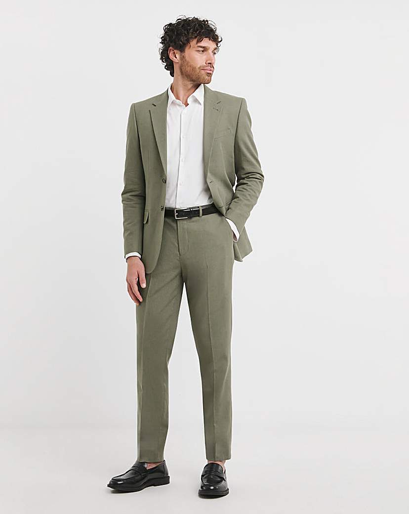 New In - Regular Fit Linen Blend Trouser