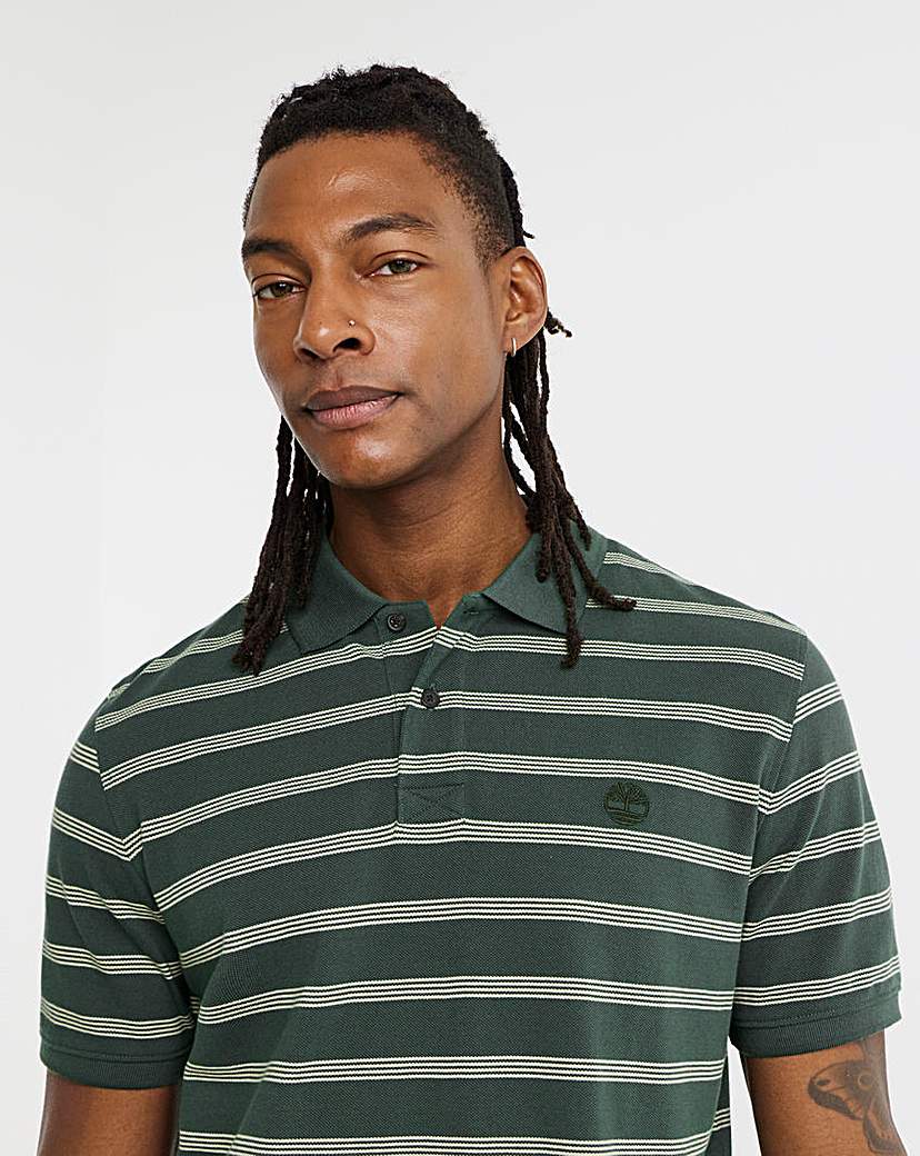 Timberland Striped Polo Shirt Green Timberland Size …