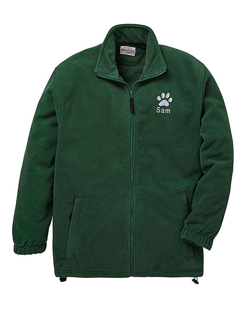 Image of Personalised Dog Walking Zip Up Fleece