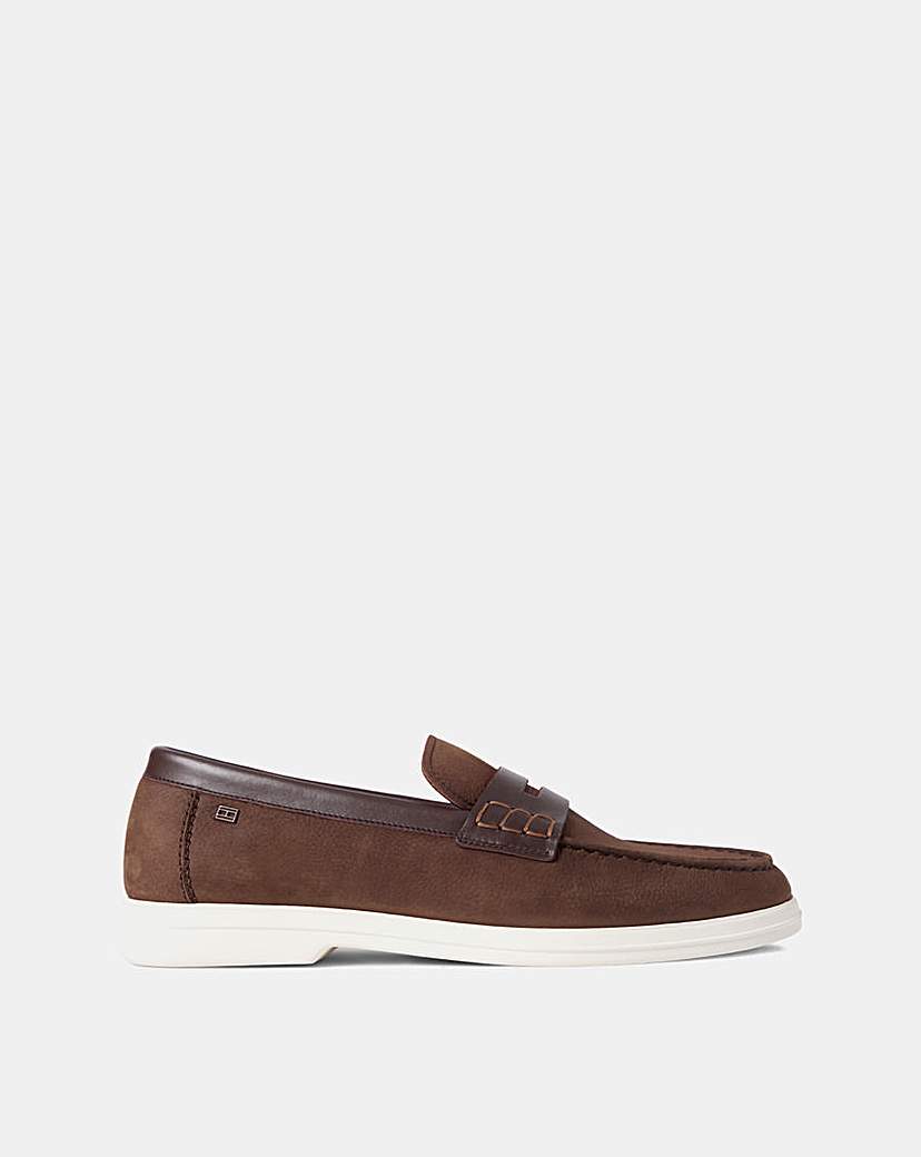 Tommy Hilfiger Nubuck Loafer - Brown