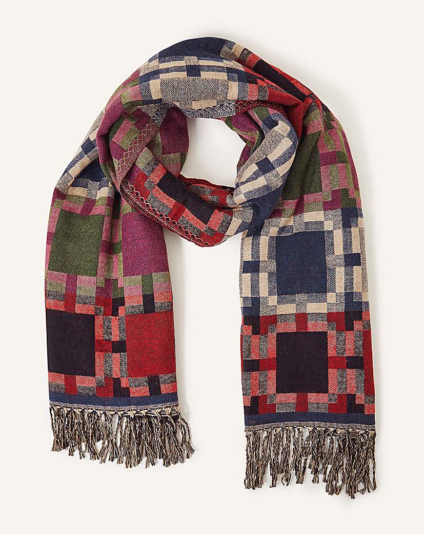 Image of Accessorize Geometric Blanket Scarf