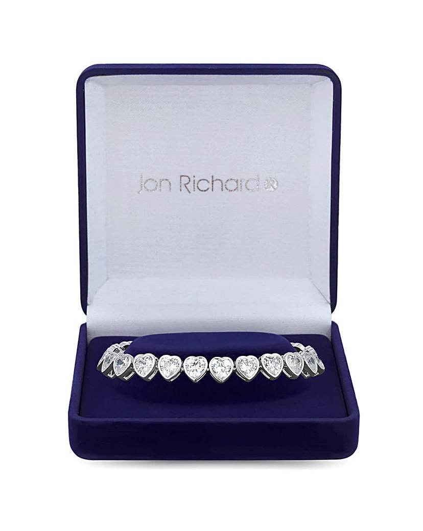 Jon Richard CZ Heart Bracelet