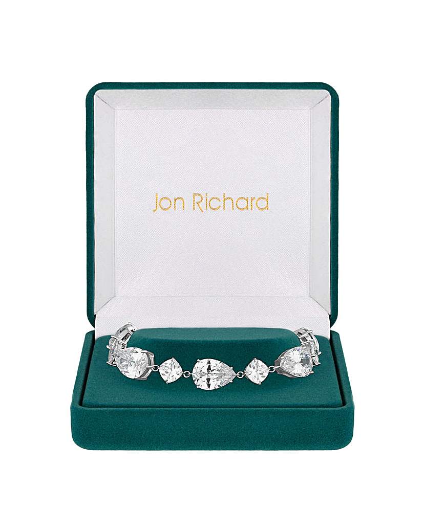 Jon Richard CZ Mixed Stone Bracelet