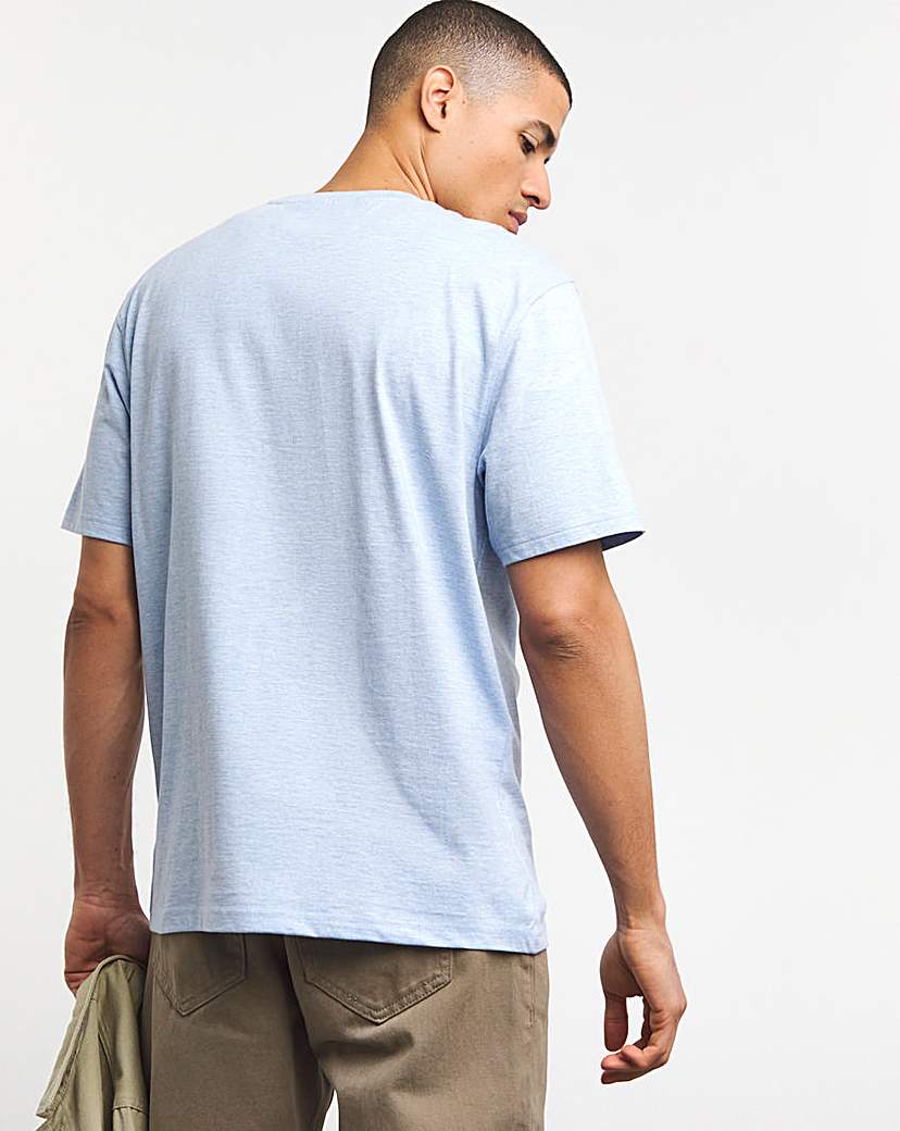 Relaxed Fit Marl Pocket T-Shirt