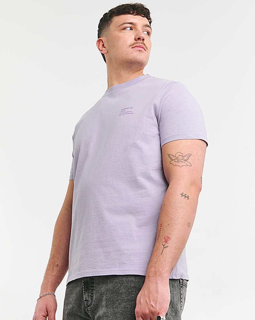 Acid Wash Printed Graphic T-Shirt