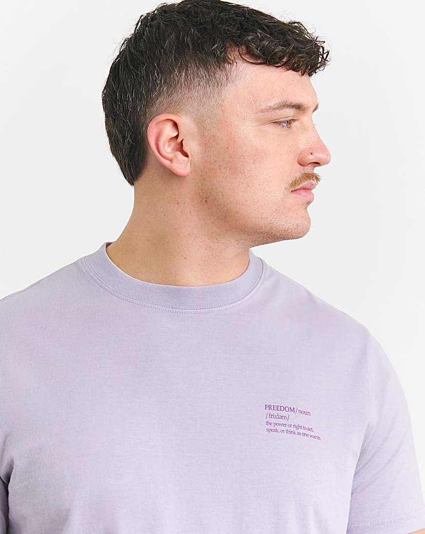 Acid Wash Printed Graphic T-Shirt