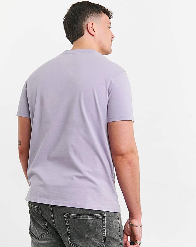 Acid Wash Printed Graphic T-Shirt