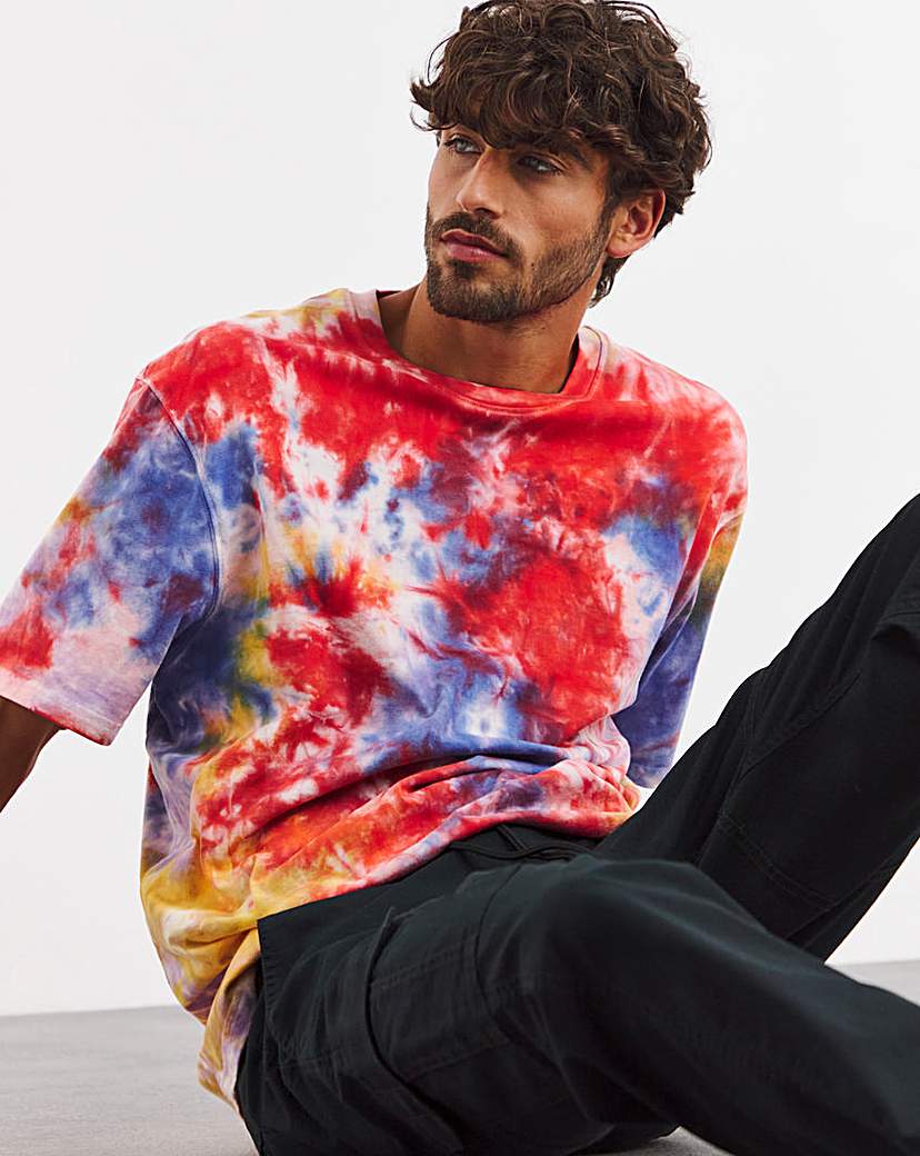 Relaxed Fit Tie Dye T-Shirt