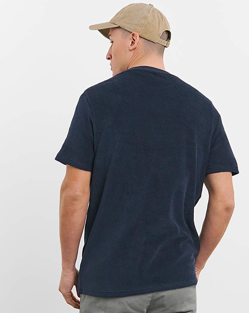 Towelling Crew Neck T-Shirt