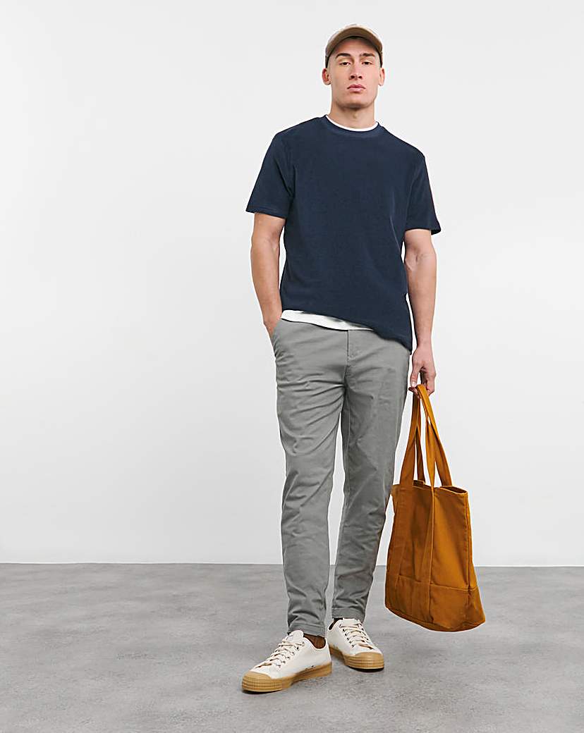 Towelling Crew Neck T-Shirt
