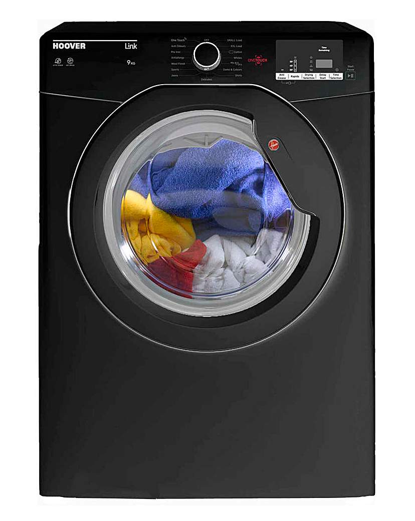 Hoover 9kg One Touch Vented Dryer Black