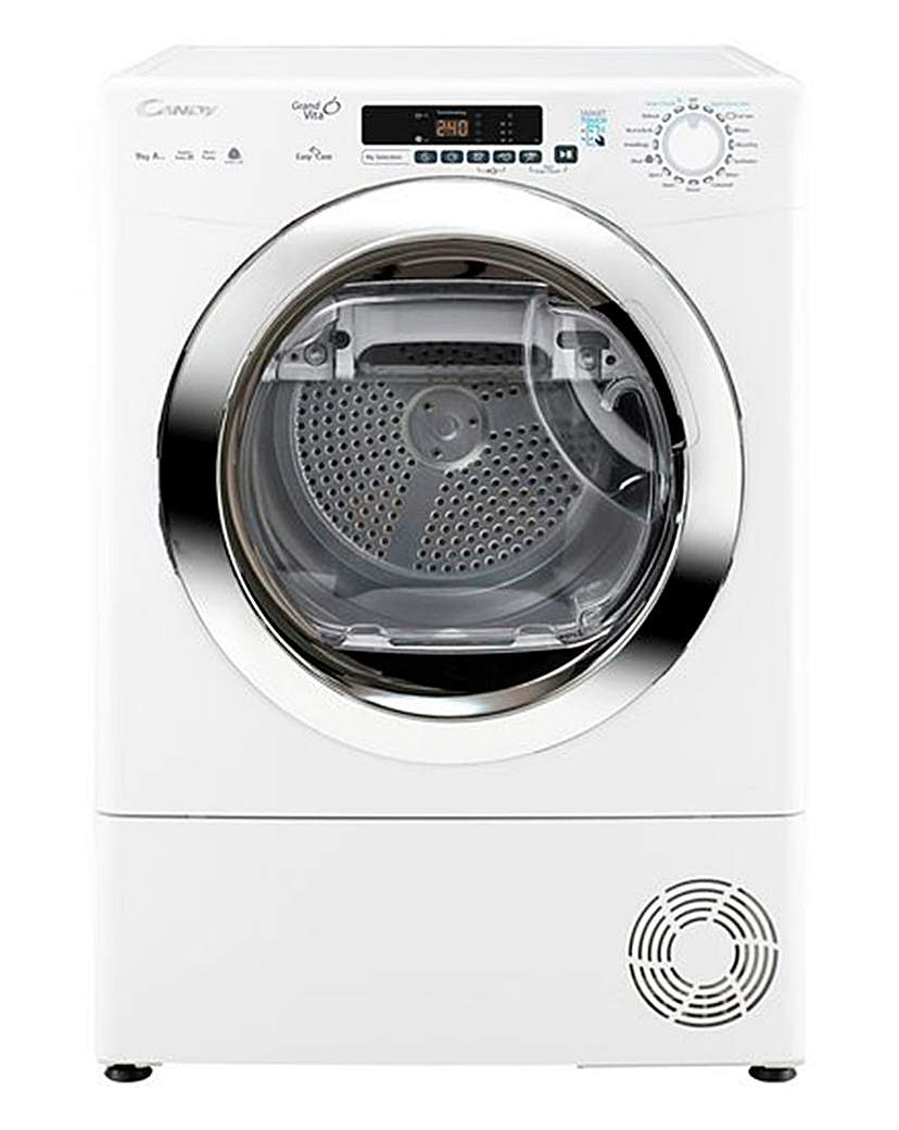 Candy 9kg Heat Pump Dryer White/Chrome