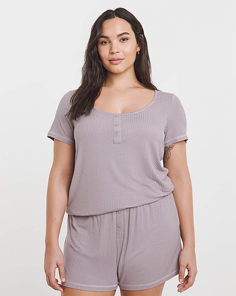 New In - Modal Rib Shortie Set