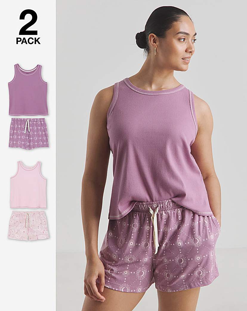 New In - Celestial 2 Pack Racer Vest Shortie Set